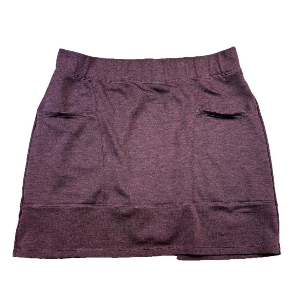 Women’s Purple Knit Pocket Skirt